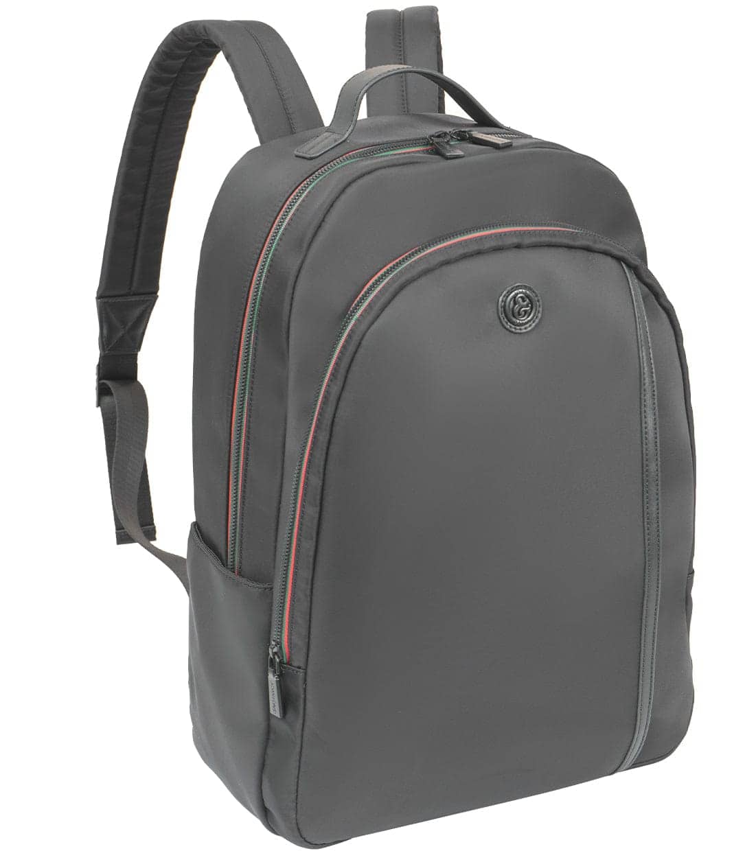 Joan & David - 19 Inch Twill Nylon Workbook Durable Backpack - Charcoal