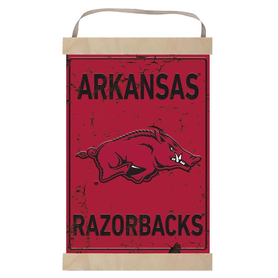 Razorback Rust Color Jardine Arkansas Razorbacks Faux Rust Banner Sign Red 4941620 - Best Buy