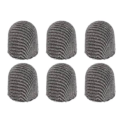 Front. Unique Bargains - 6pcs 5mm Mesh Fiber Replacement Tips for Capacitive Stylus Pen for Tablets Phones - Gray.
