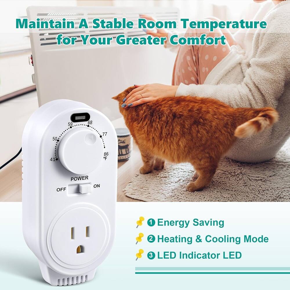 Maintain A Stable Room Temperature for Your Greater Comfort

1. Energy Saving
2. Heating & Cooling Mode
3. LED Indicator LED
