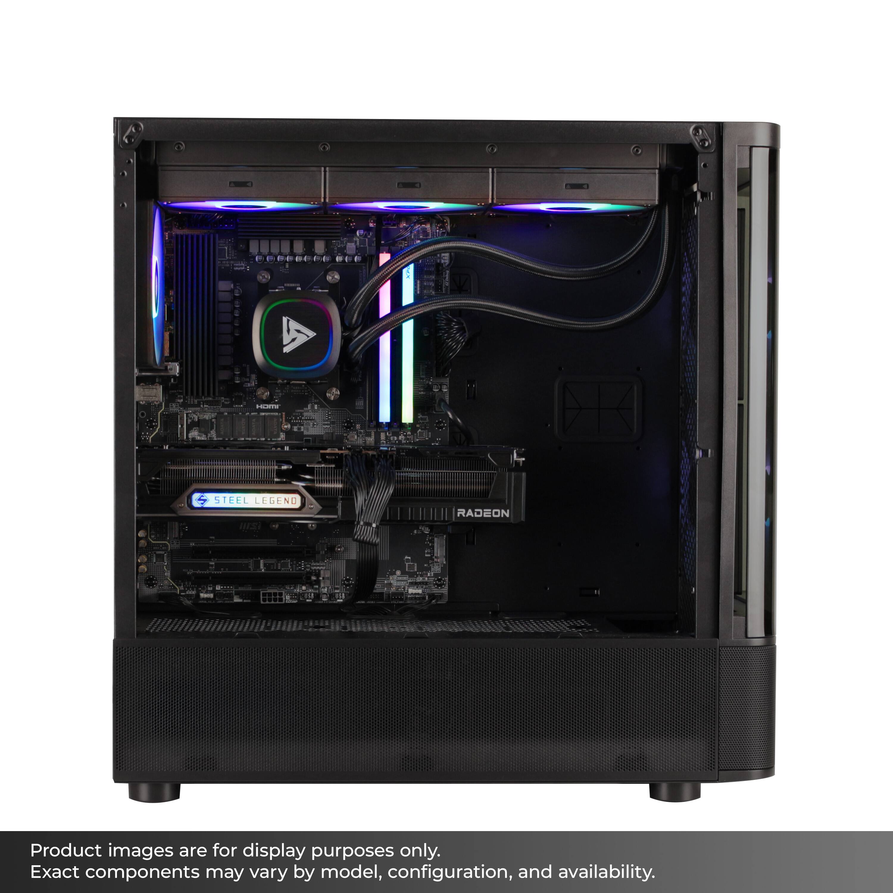 STEEL LEGEND IS RADEON

Product images are for display purposes only. Exact components may vary by model, configuration, and availability.