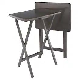 Winsome Wood - Alex 2-Pc Snack Tables - Oyster Gray
