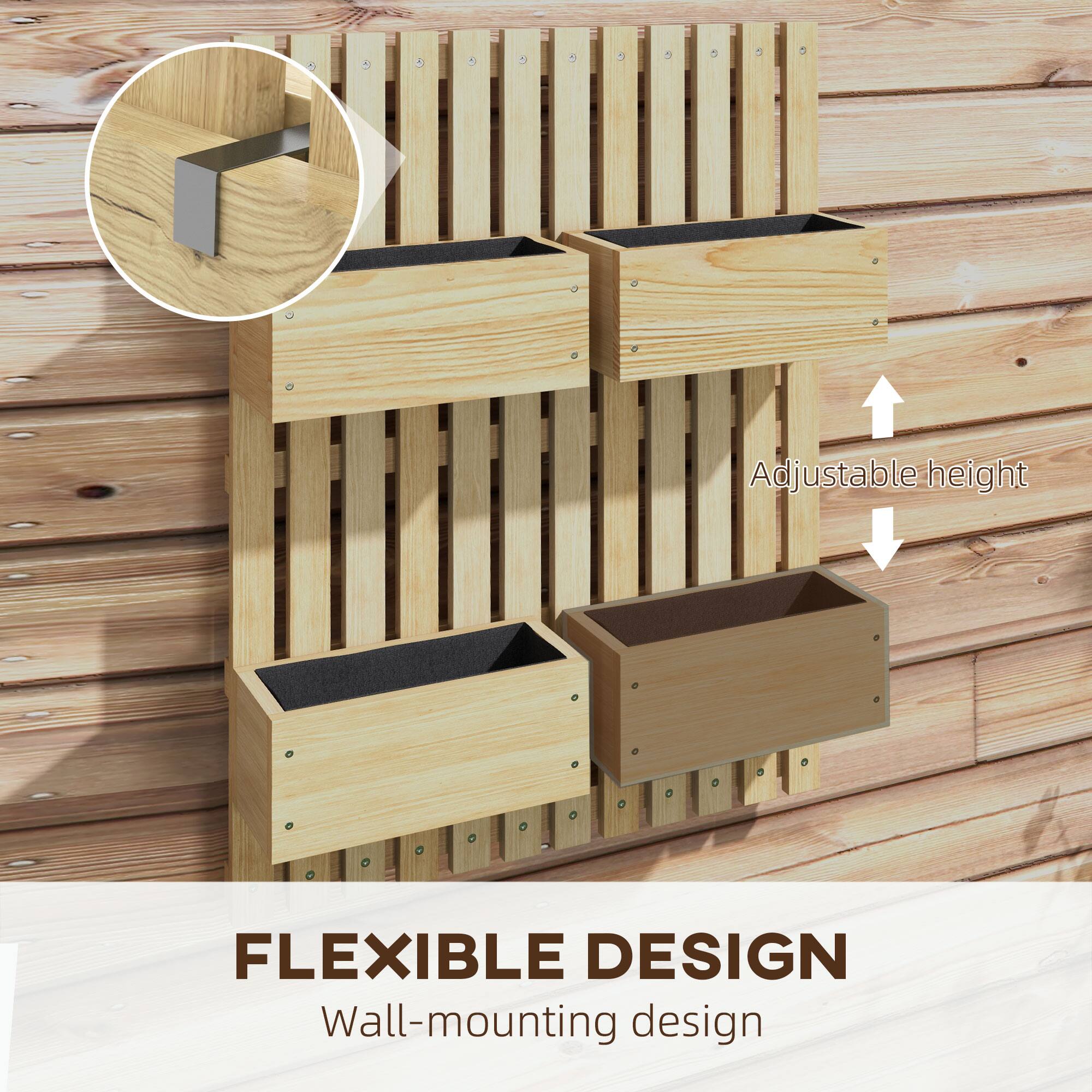 FLEXIBLE DESIGN, Wall-mounting design, Adjustable height