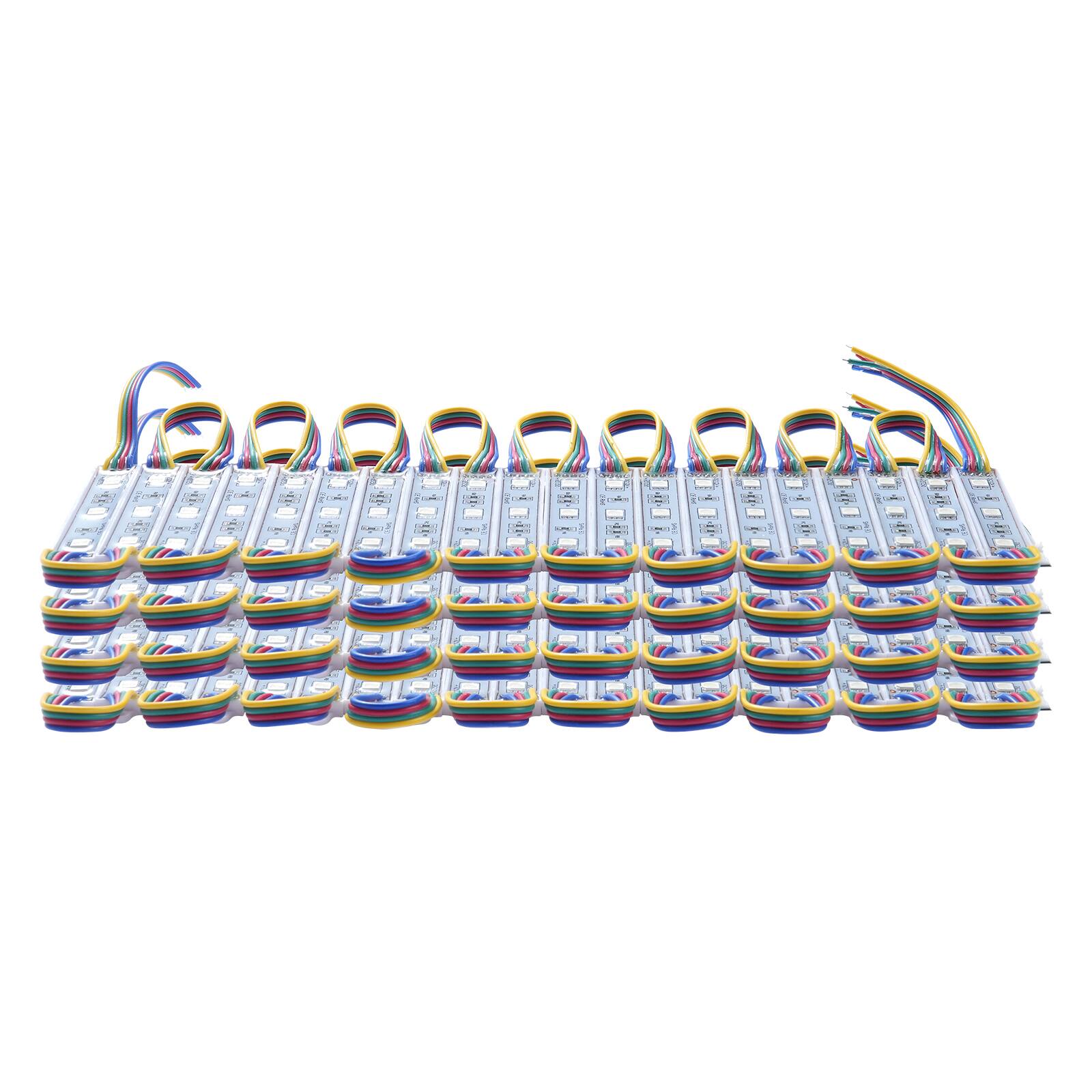 Alt View 5. VEVOR - 80PCS LED Storefront Lights,41 ft,LED Module Lights, 5050 SMD 3-LED RGB Color Changing Window Lights with Remote Control - White.