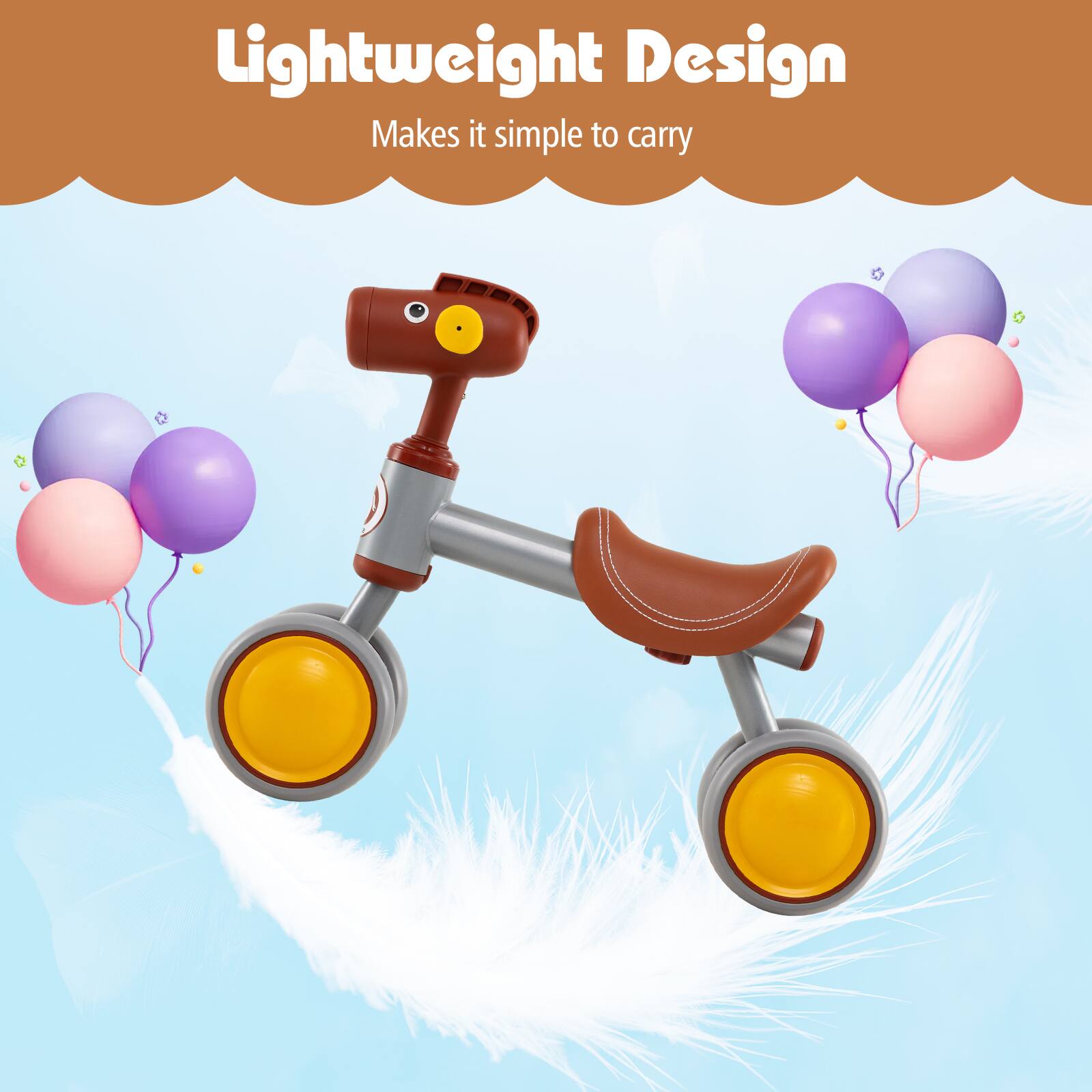 Lightweight Design  
Makes it simple to carry