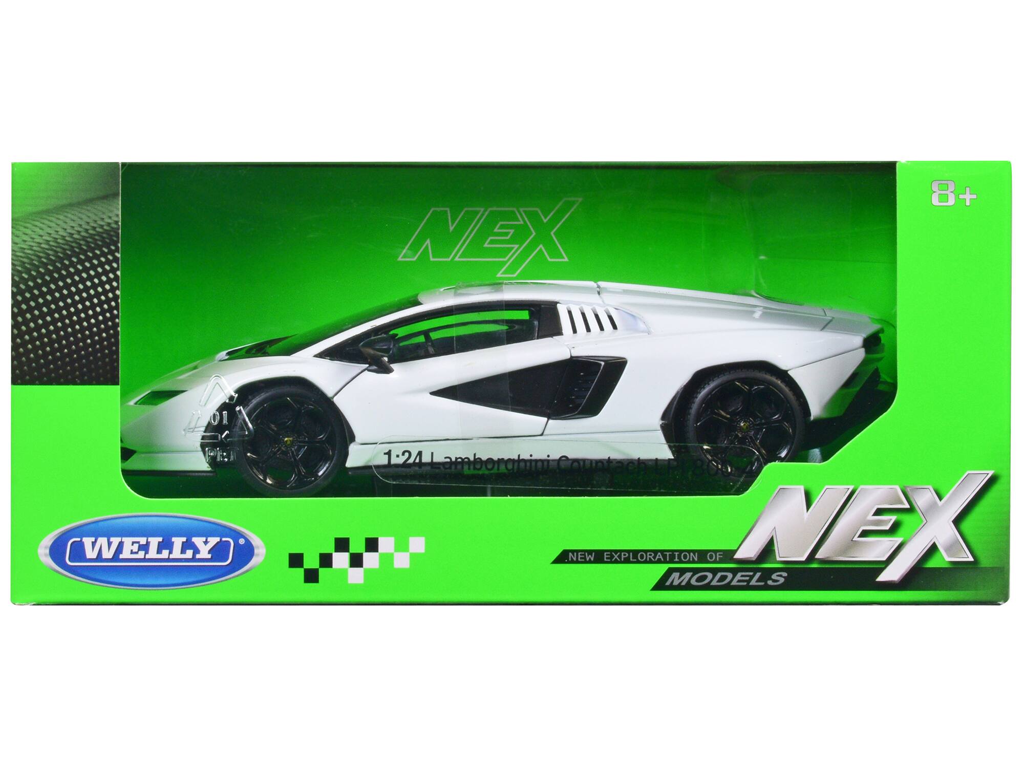 NEX 8+ WELLY 1:24 Lamborghini Countach LP 800 - NEW EXPLORATION MODELS OF NEX