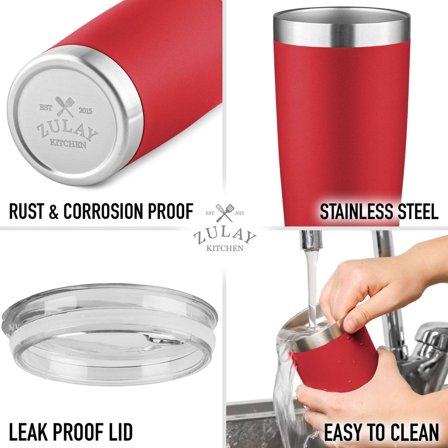 EST 2015 ZULAY KITCHEN  
RUST & CORROSION PROOF  
STAINLESS STEEL  
LEAK PROOF LID  
EASY TO CLEAN