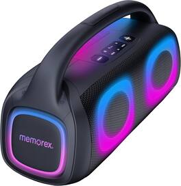 Memorex - BTS300 Pump Box! Rechargeable Bluetooth Speaker - Black