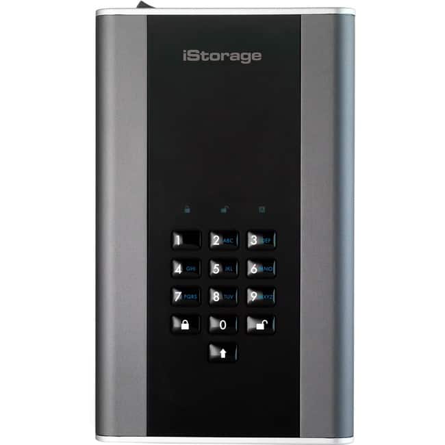 iStorage - diskAshur DT2 4 TB Secure Encrypted Desktop Hard Drive | PIN protected | NCSC CPA | FIPS 140-2 Level 2/3 - Black