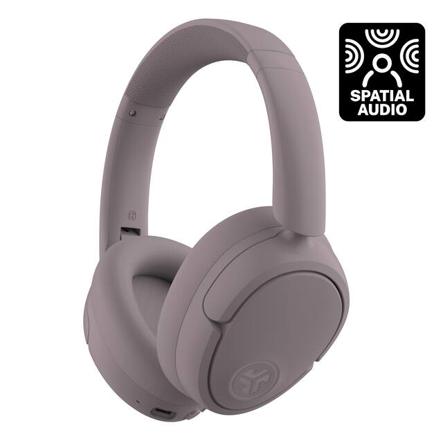 JLab - JBuds Lux ANC Wireless Bluetooth Over-Ear Headphones with Active Noise Cancelling, Spatial Audio & 70+ Hour Battery - Mauve