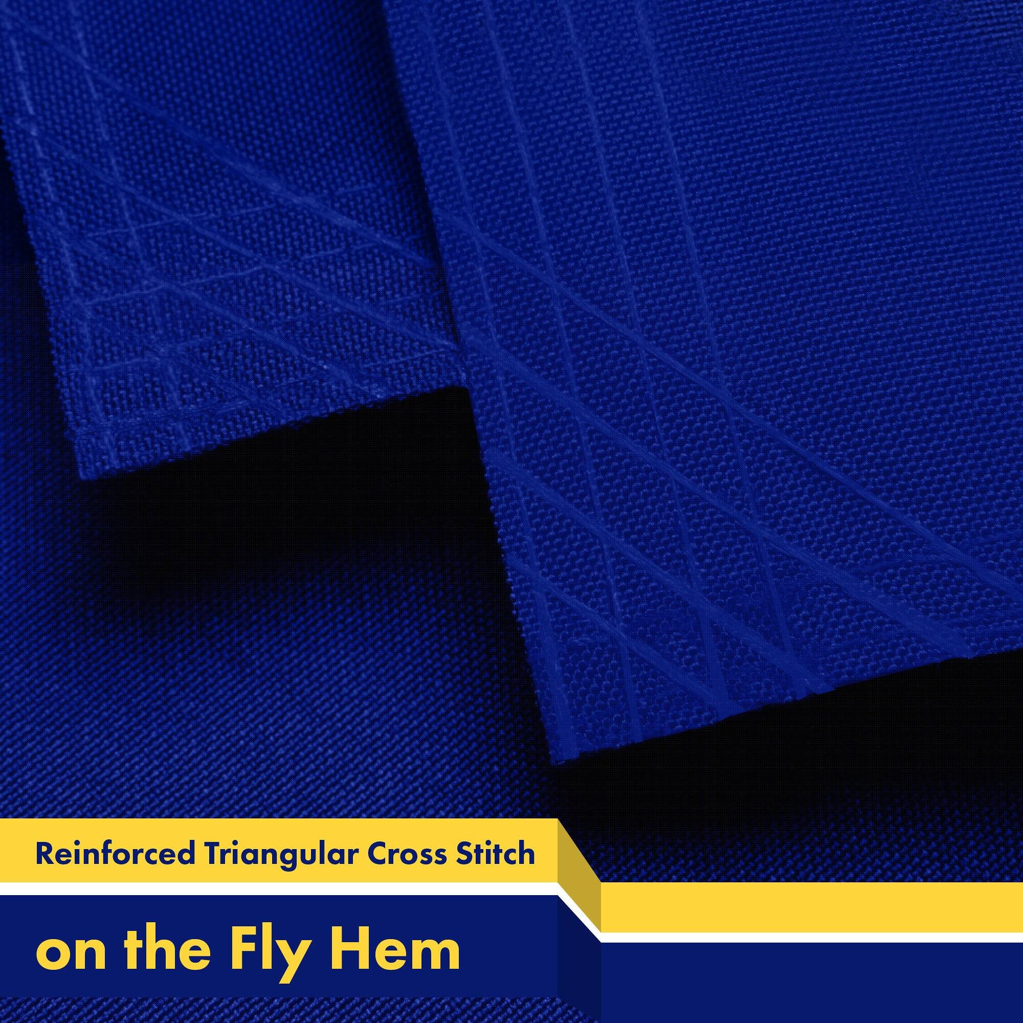 Reinforced Triangular Cross Stitch on the Fly Hem
