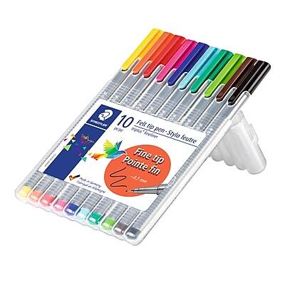 STAEDTLER 10 Felt tip pen - Stylo feutre Fine tip Pointe fin  
Fine tip Pointe fin