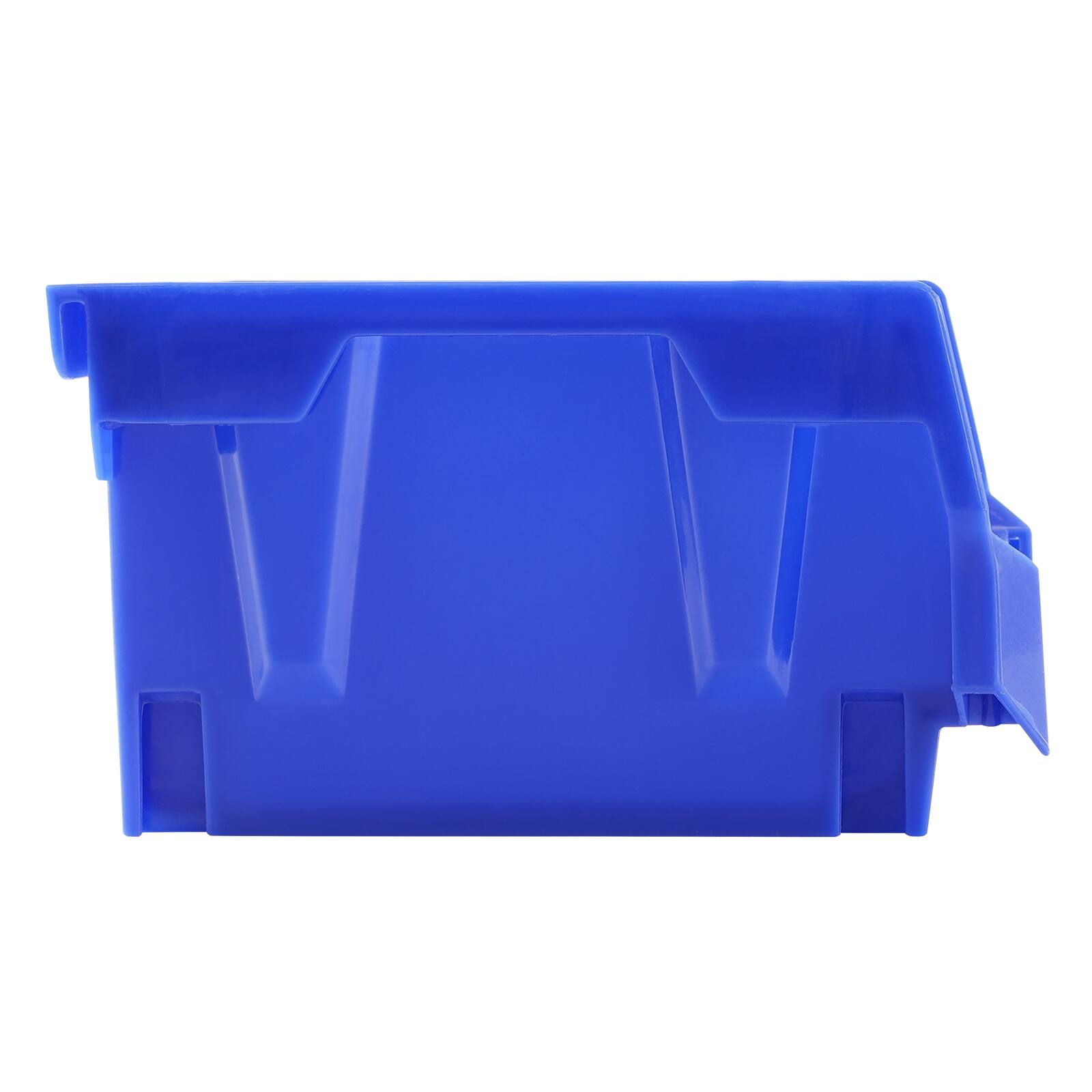 Alt View 5. VEVOR - Plastic Storage Bin, (5-Inch x 4-Inch x 3-Inch), Hanging Stackable Storage Organizer Bin, Blue/Red, 24-Pack - Red,Blue.
