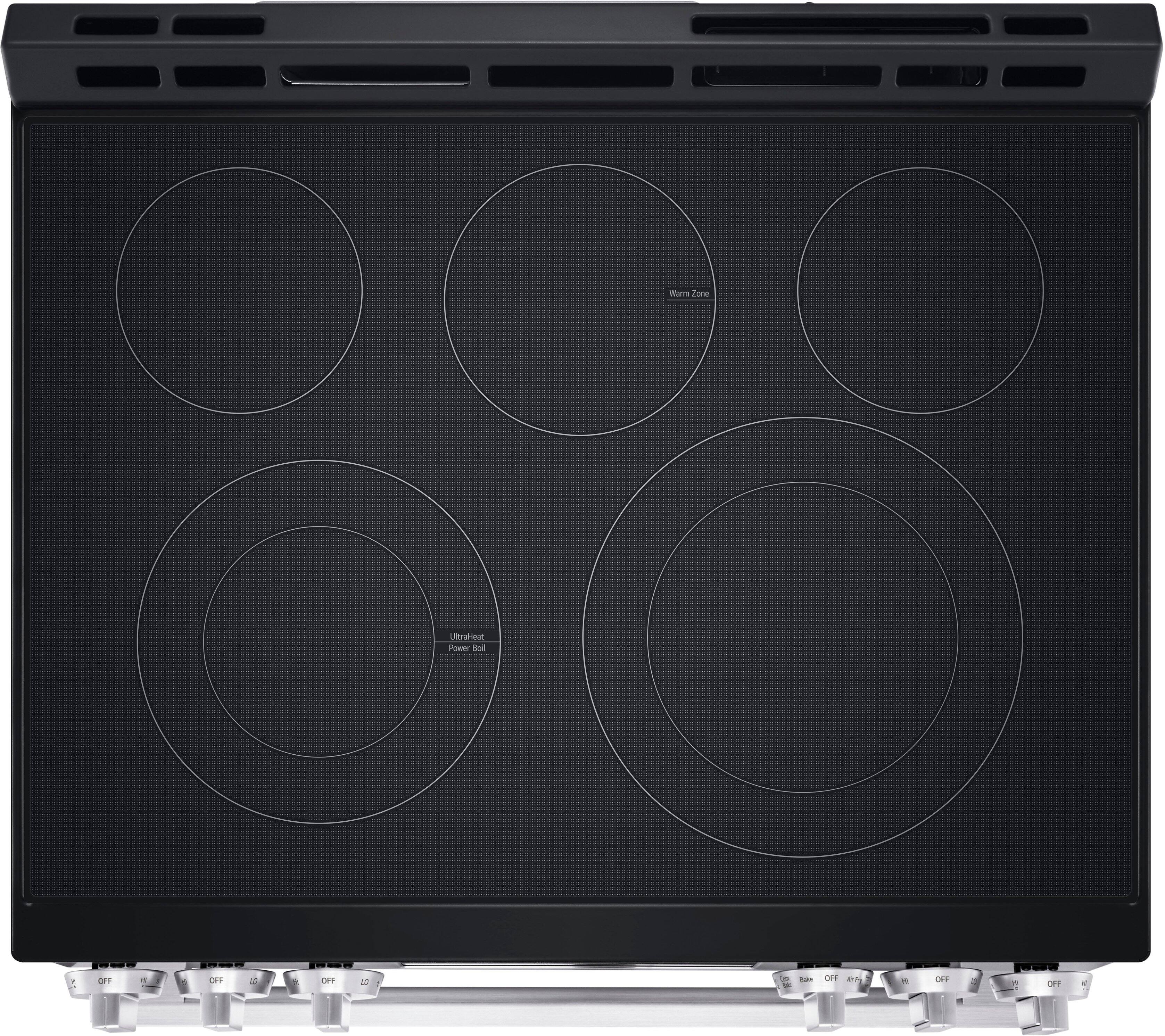 Warm Tone UltraHeat Front Burner -  - HEAT OF =  -  OFF - OFF -