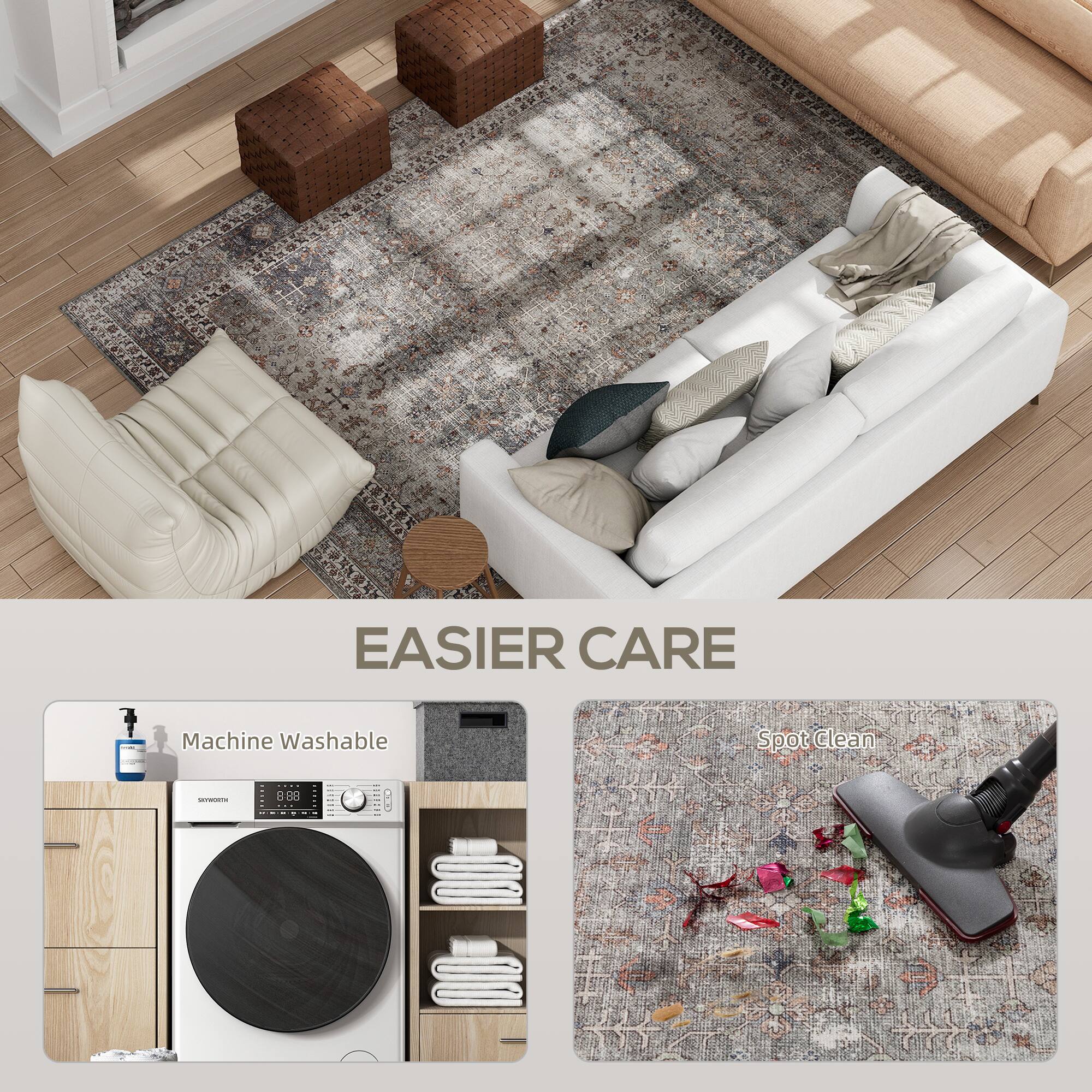 EASIER CARE

Machine Washable

Spot Clean