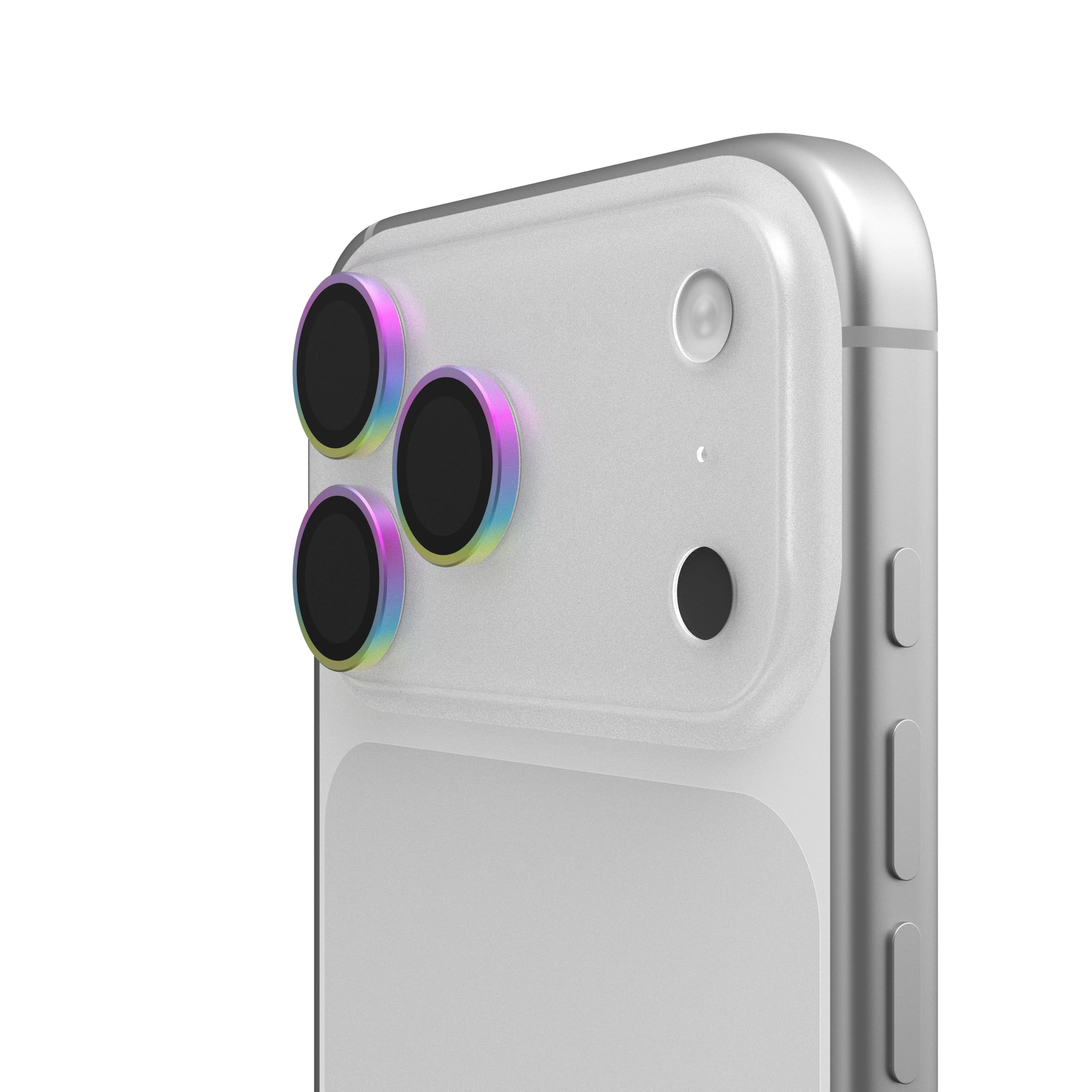 Alt View 6. UAG - iPhone 17 Pro/iPhone 17 Pro Max Lens Protector - Anti-Fingerprint Titanium Alloy Ring Aluminosilicate Glass - Flamed Titanium.