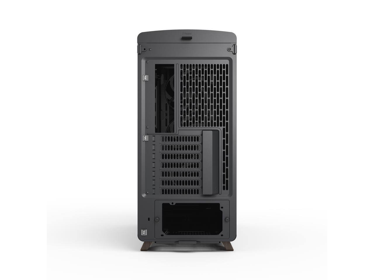 Alt View 9. Fractal Design - Fractal Design Summit Black Walnut PC Case w/ 3 Fans, ATX Reverse, E-ATX/ATX/mATX/ITX - Black.