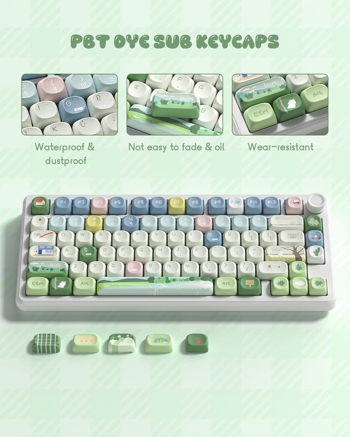 PBT OYE SUB KEYCAPS

Waterproof & dustproof
Not easy to fade & oil
Wear-resistant

P x CD Sn B Shift 2 Alt

F1 - F12

Q W E R T Y U I O P
A S D F G H J K L
Z X C V B N M

Tab Shift Alt