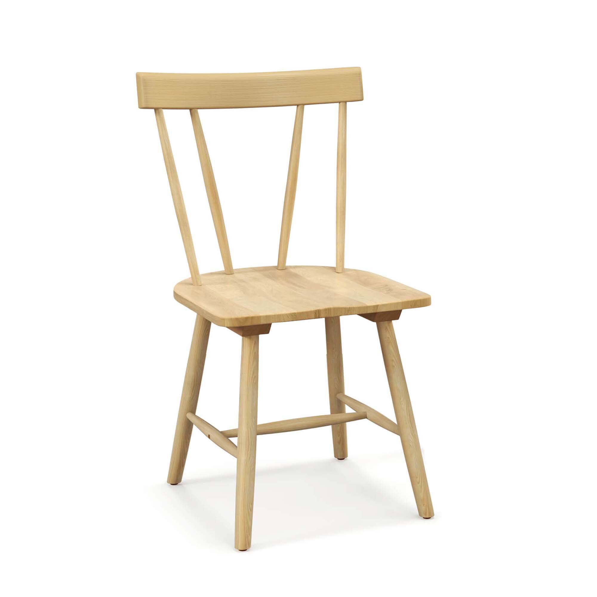 Alt View 6. Costway - Dining Chairs Set of 2 Windsor Chairs Wood Armless Chairs with Solid Rubber Wood - Natural.
