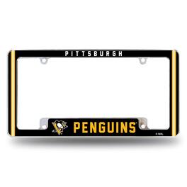 Rico Industries - Pittsburgh Hockey Penguins Chrome Metal License Plate Frame - Multi