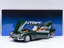 Aston Martin DB5 RHD (Right Hand Drive) British Racing Green 1/18 Model Car by Autoart