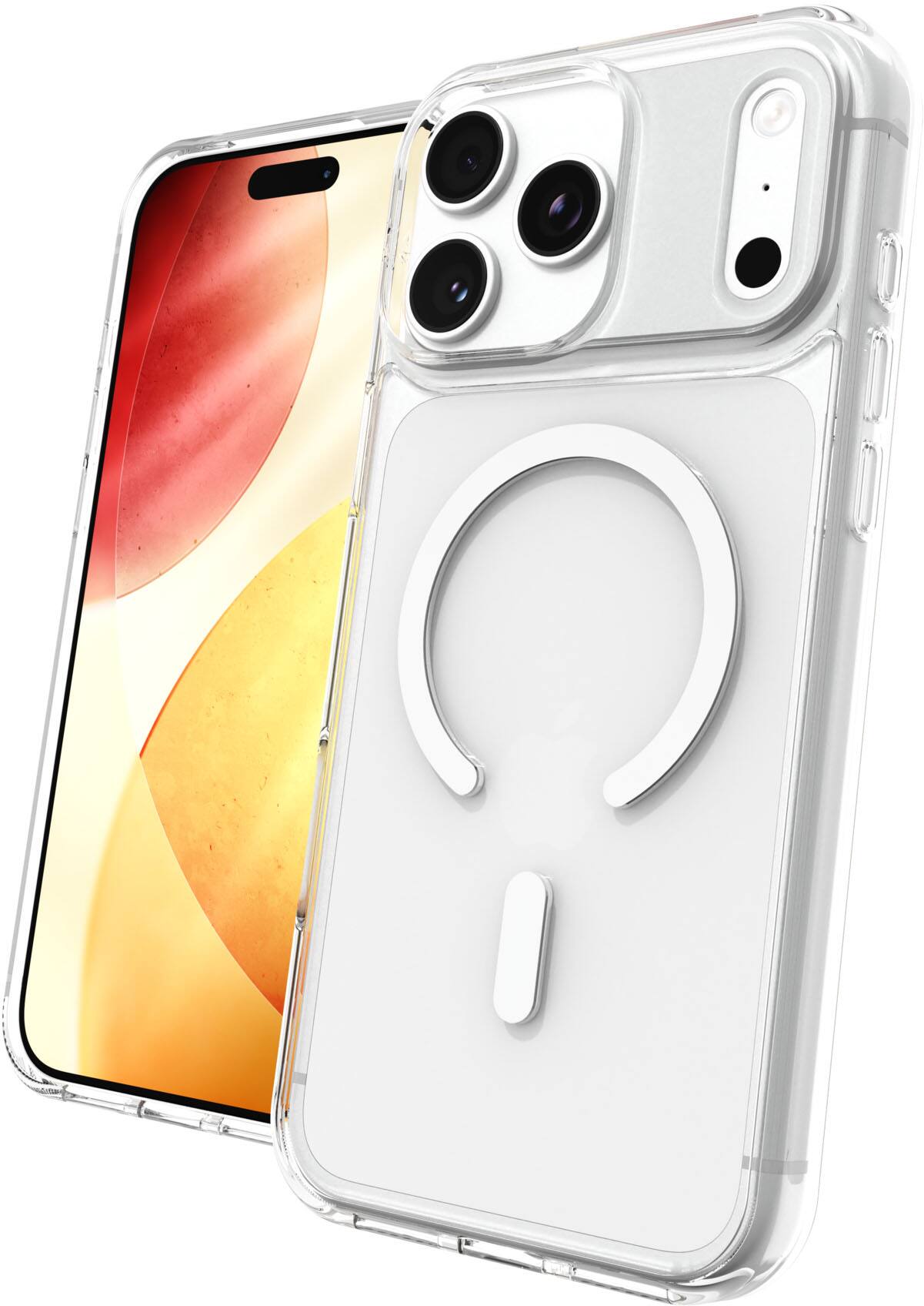 Alt View 1. ZAGG - Crystal Palace Lite Snap Ultra-slim MagSafe-compatible for Apple iPhone 17 Pro Max - Clear.