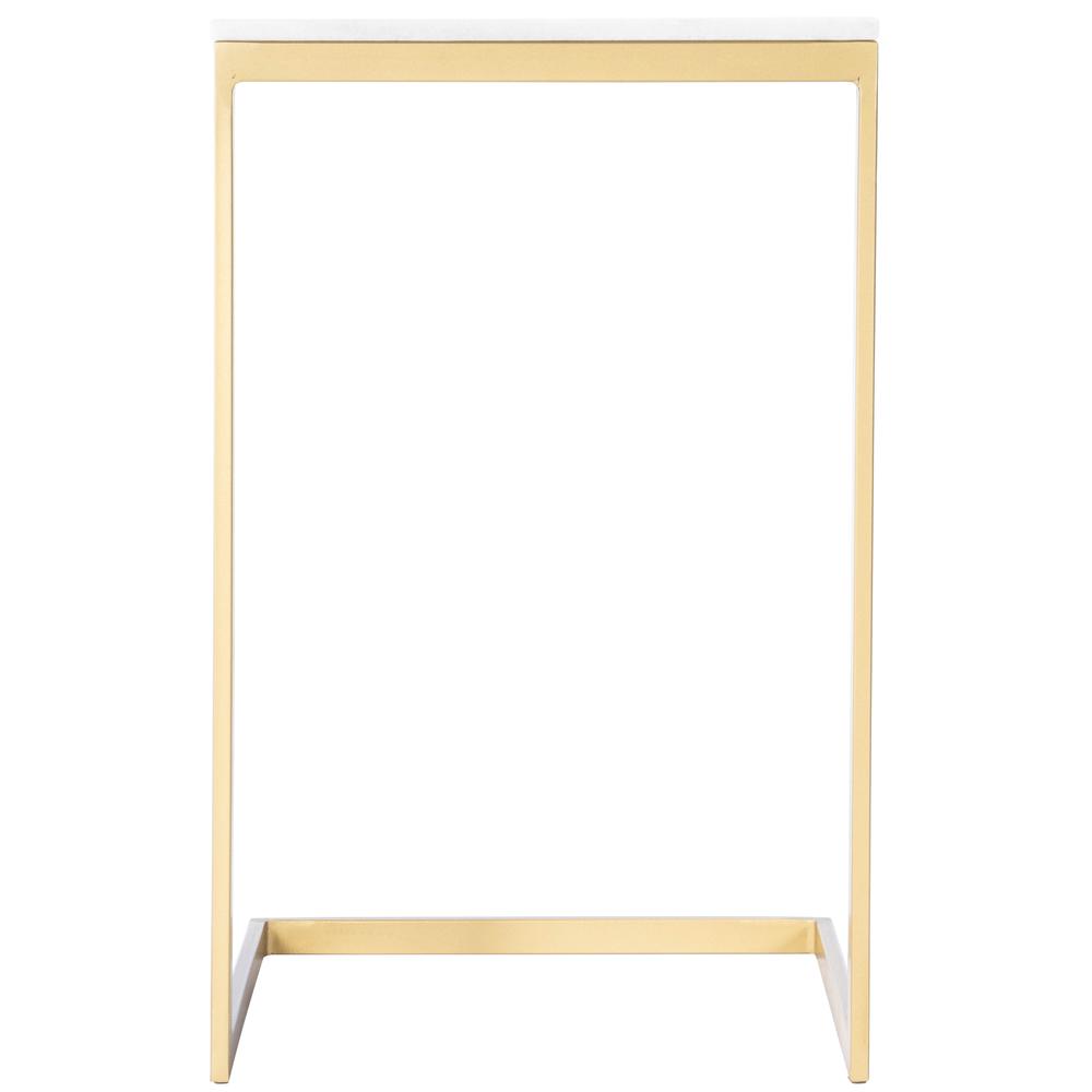 Alt View 3. Butler Specialty - Lawler Marble C- Side Table - Gold.