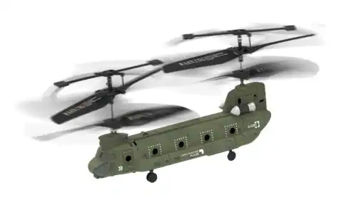 Front. SYMA - SYMA S026H Military Transport RC Helicopter with Altitude Hold, One-Key Takeoff/Landing, Green - Green.