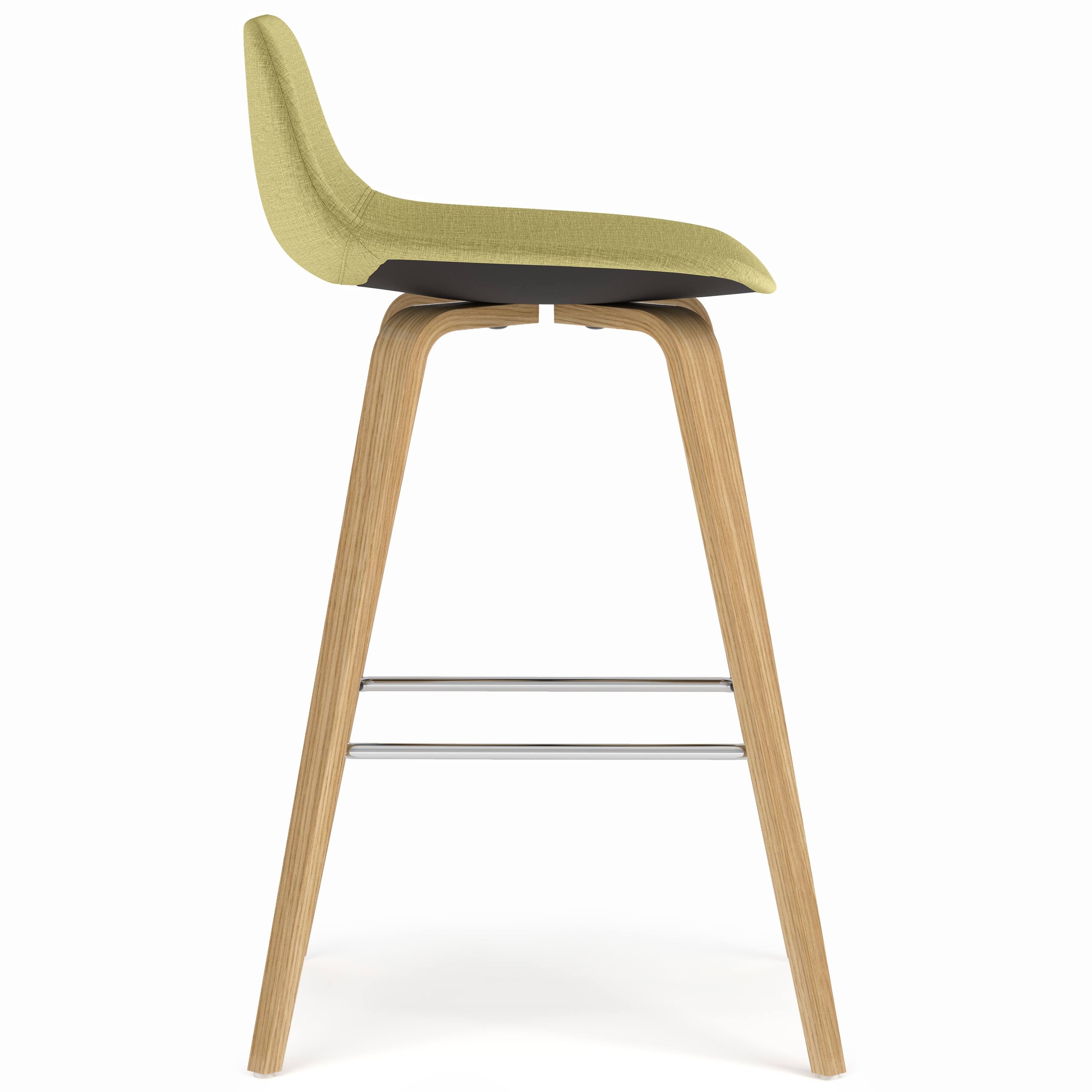 Alt View 12. Simpli Home - Randolph Bentwood Counter Height Stool (Set of 2) - Acid Green.