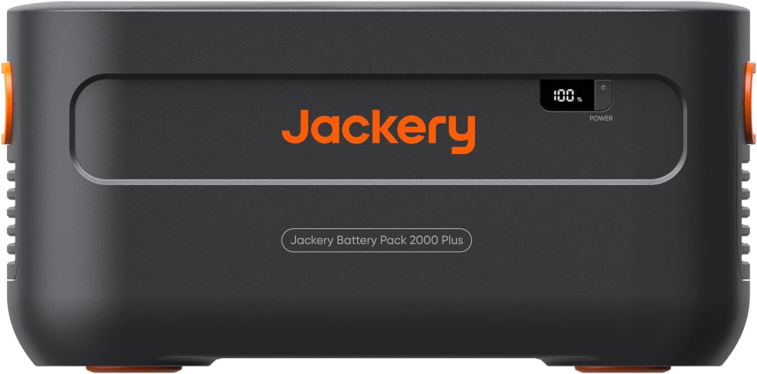 Jackery - Battery Pack 2000 Plus (2042 Wh Capacity) - Black