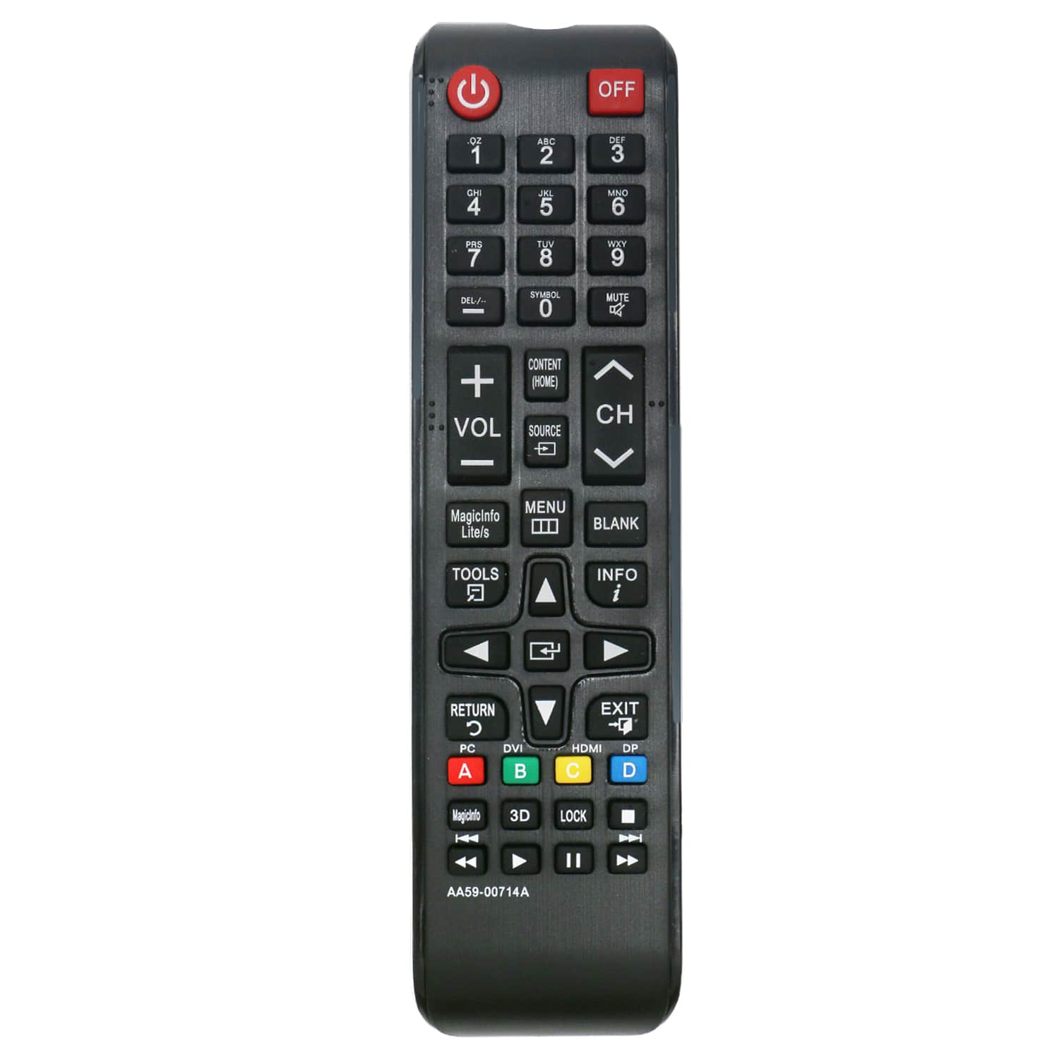 VINABTY - New AA59-00714A Replaced Remote Fits for Samsung TV ED75C ED75D LE32C LE46C LE55C MD32C MD40C MD46C MD55C MD65C ME32C - Black