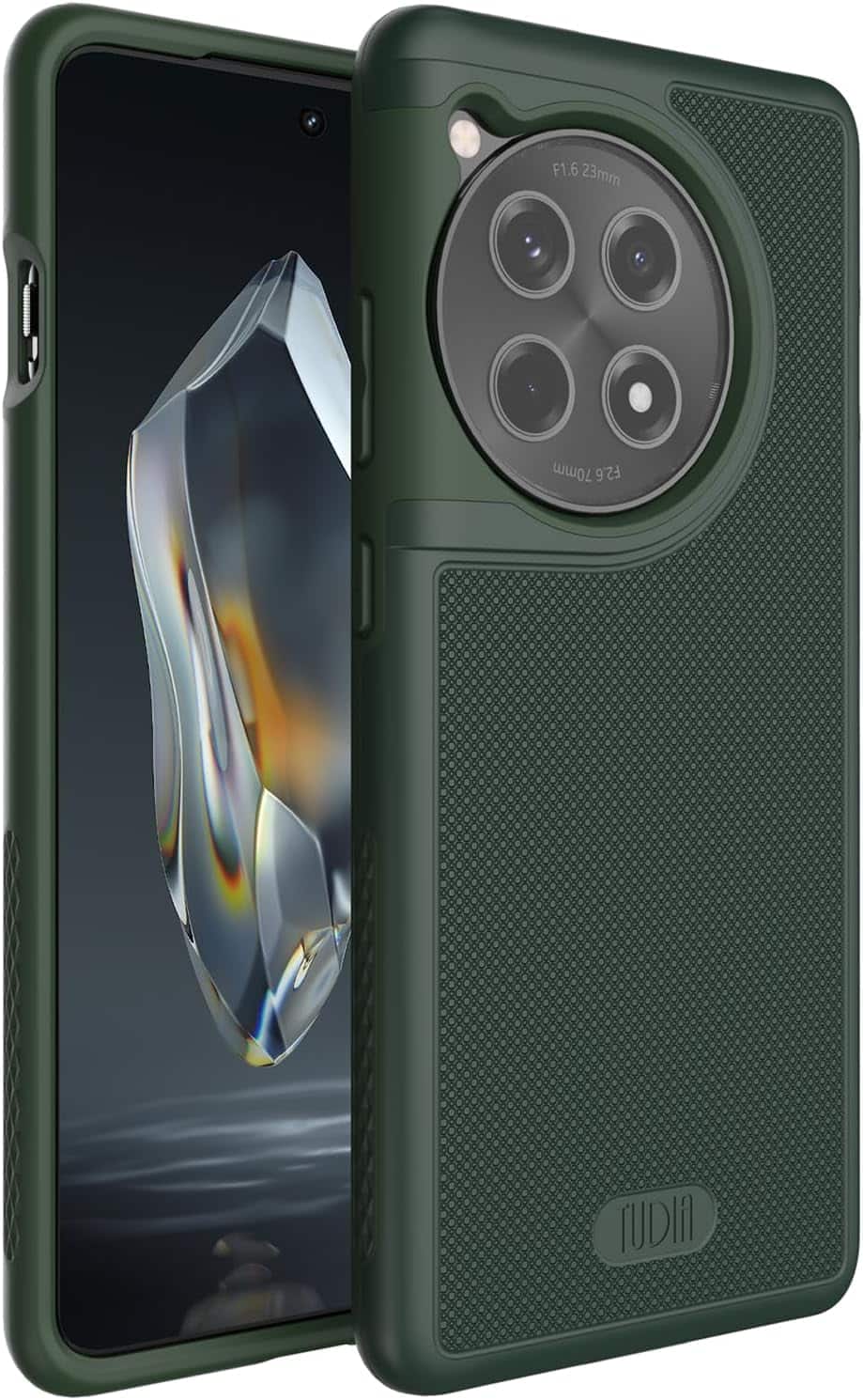 TUDIA - MergeGrip for OnePlus 12R Case 5G 2024 - Pine Green