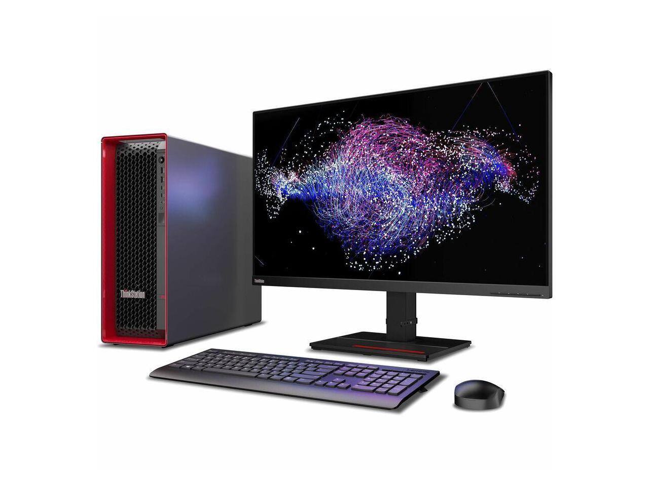 Alt View 5. Lenovo - Lenovo ThinkStation P5 30GA004MUS - Xeon w3-2425 3GHz - 32GB DDR5 - 1TB SSD - Intel W790 - Win 11 Pro - NVIDIA T1000 - Black.
