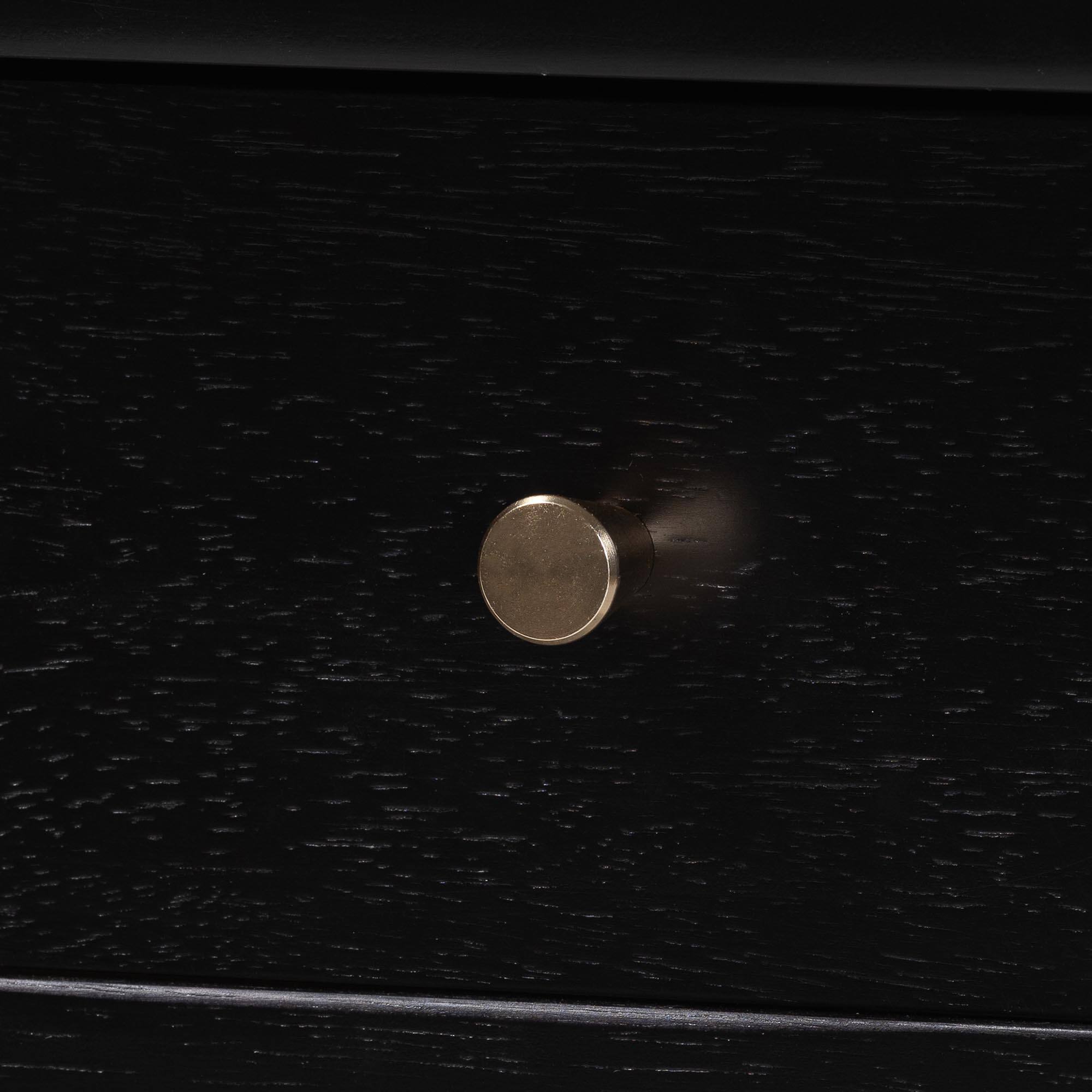 Alt View 2. Baxton Studio - Denita Spindle 4-Piece Bedroom Set - Farmhouse Platform Bed with Matching Dresser and 1-Drawer Nightstands, Twin - Black.