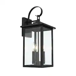Elegant Lighting - Carisle 7 inch Outdoor Pendant - Black