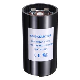 Unique Bargains - CD60 Capacitor 400-480 Mfd, 110-125 VAC Run Motor Start Capacitor 50/60Hz for Fan/Well Pump