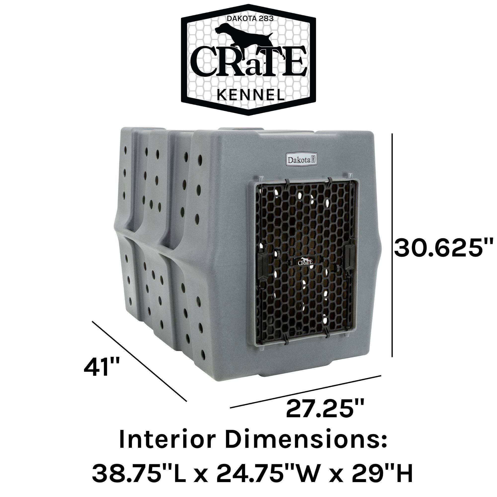DAKOTA 283  
CRATE KENNEL  
Dakota  
CRATE  
30.625"  
41"  
27.25"  
Interior Dimensions: 38.75"L x 24.75"W x 29"H