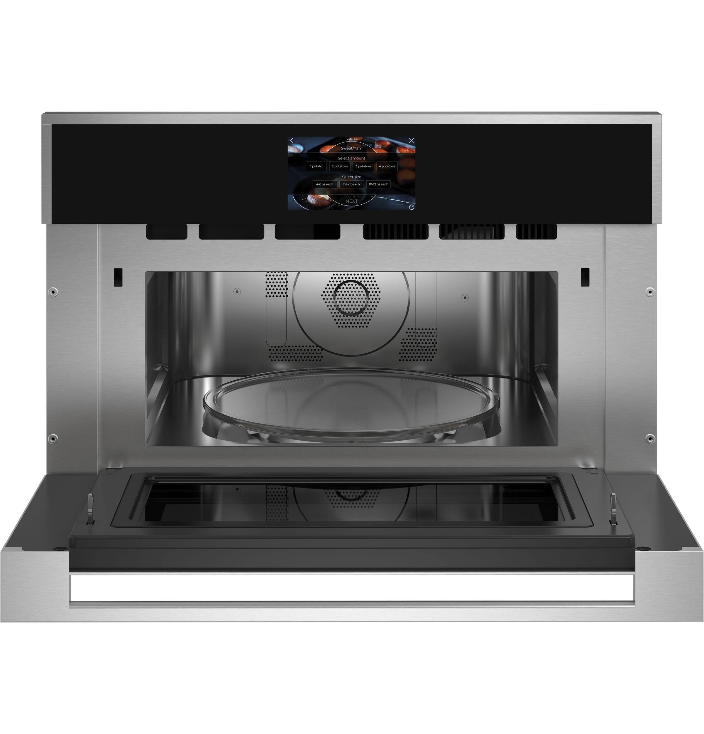 Alt View 13. Monogram - 30" Built-In Single Electric Wall Oven with Sensor Cooking and Advantium Speedcook Technology - Stainless Steel.