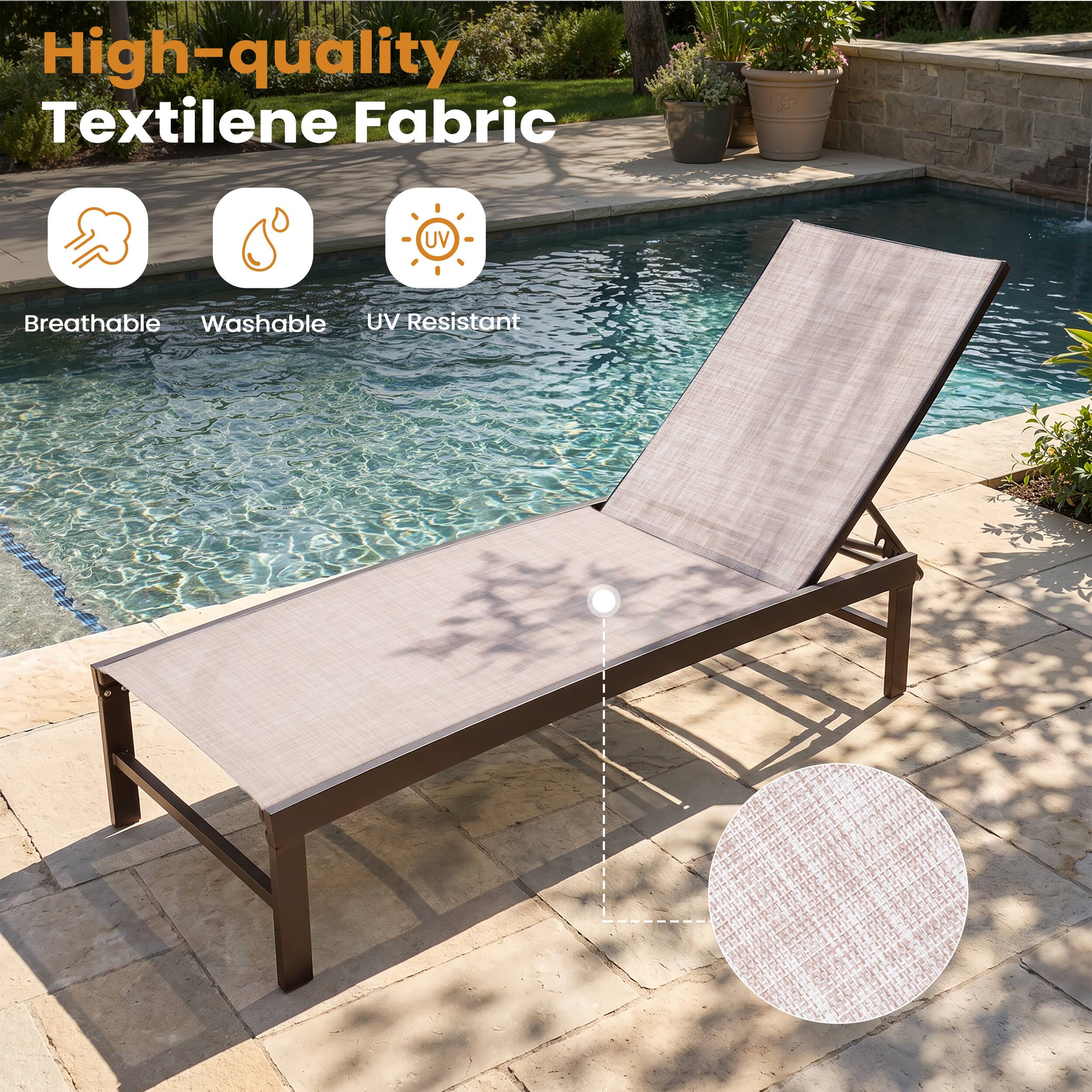 High-quality Textilene Fabric

- Breathable
- Washable
- UV Resistant