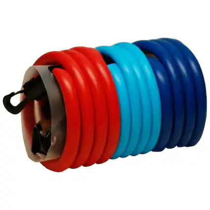 Front. Amber Sporting Goods - Latex-Free Resistance Band, Adjustable & Durable, with Travel Pouch for Effective Workouts - Multicolor.