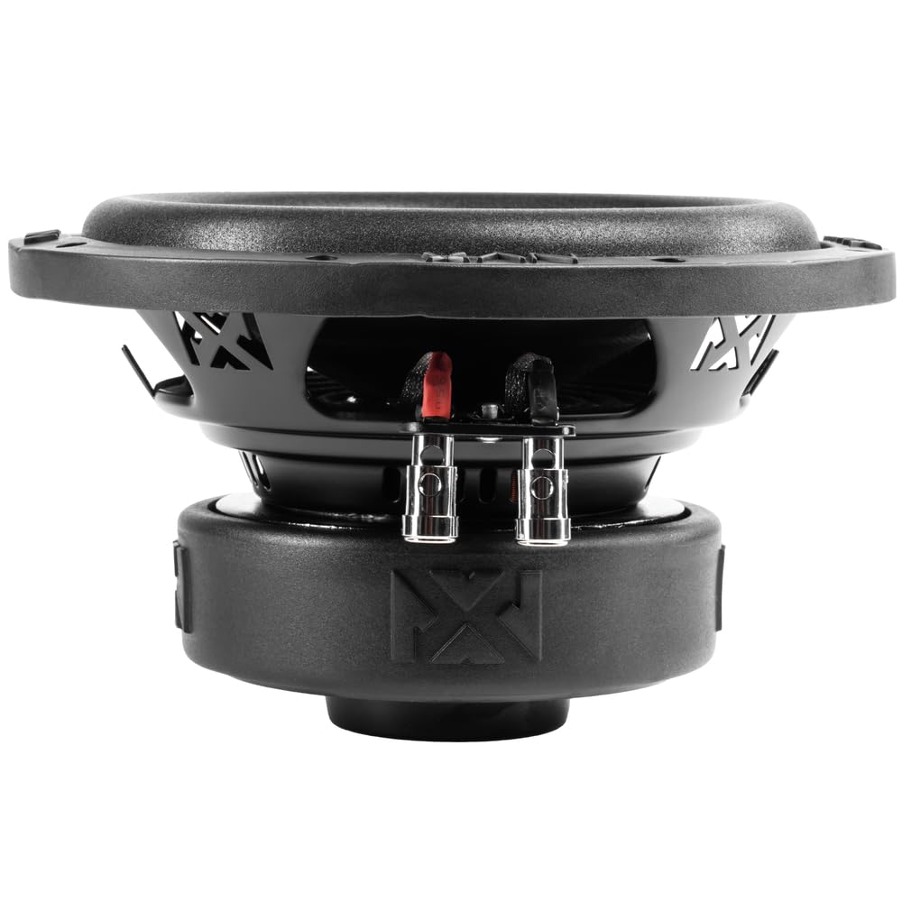 Left. NVX - ESW84 400W Peak (200W RMS) E-Series 8in Single 4-Ohm Car Subwoofer.