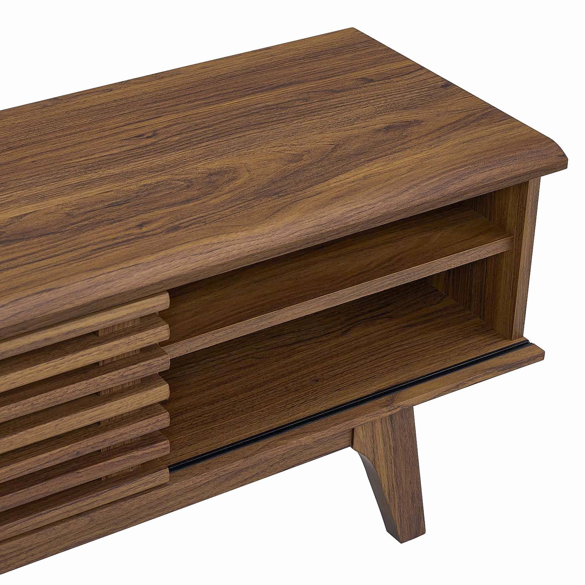 Alt View 1. Modway - Render 70" Entertainment Center TV Stand by Modway - Walnut Walnut.