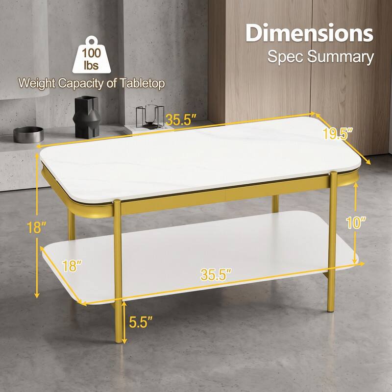 100 lbs Weight Capacity of Tabletop

Dimensions Spec Summary
35.5"
19.5"
18"
10"
18"
35.5"
5.5"