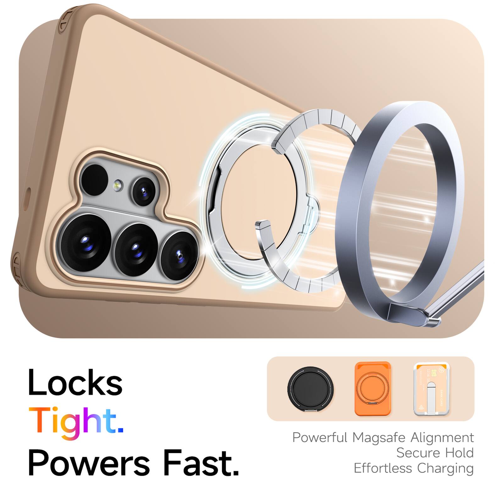 Locks Tight. Powers Fast.  
Powerful Magsafe Alignment  
Secure Hold  
Effortless Charging