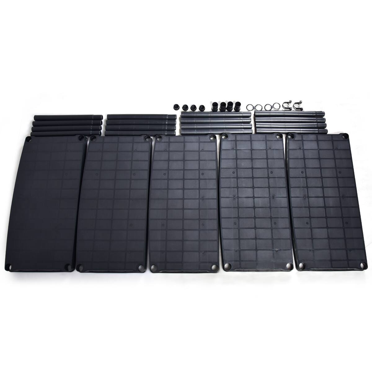 Alt View 9. Costway - Costway 2 PCS 5-Tier 19lbs Ventilated Shelving Rack Free Standing Multi-Use Shelf Unit - Black.