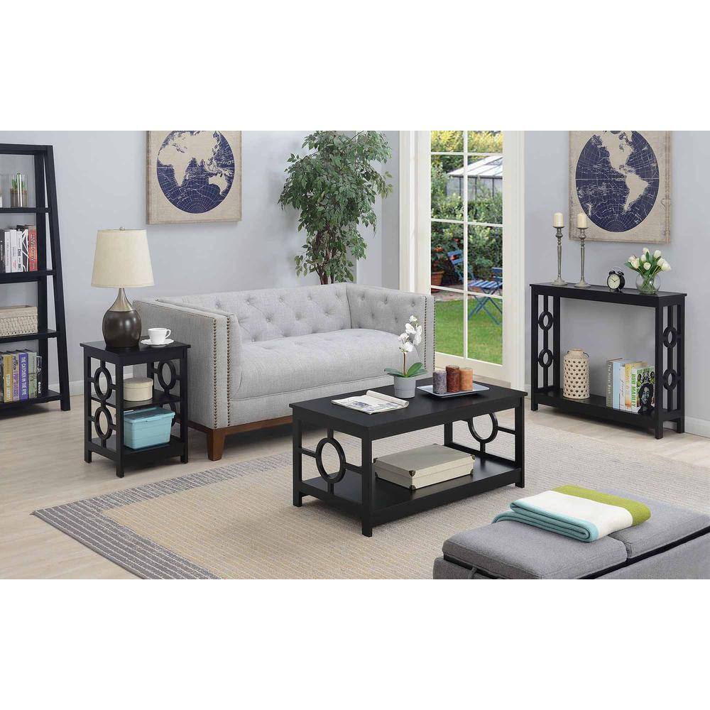 Alt View 1. Convenience Concepts - Ring Coffee Table - Black.