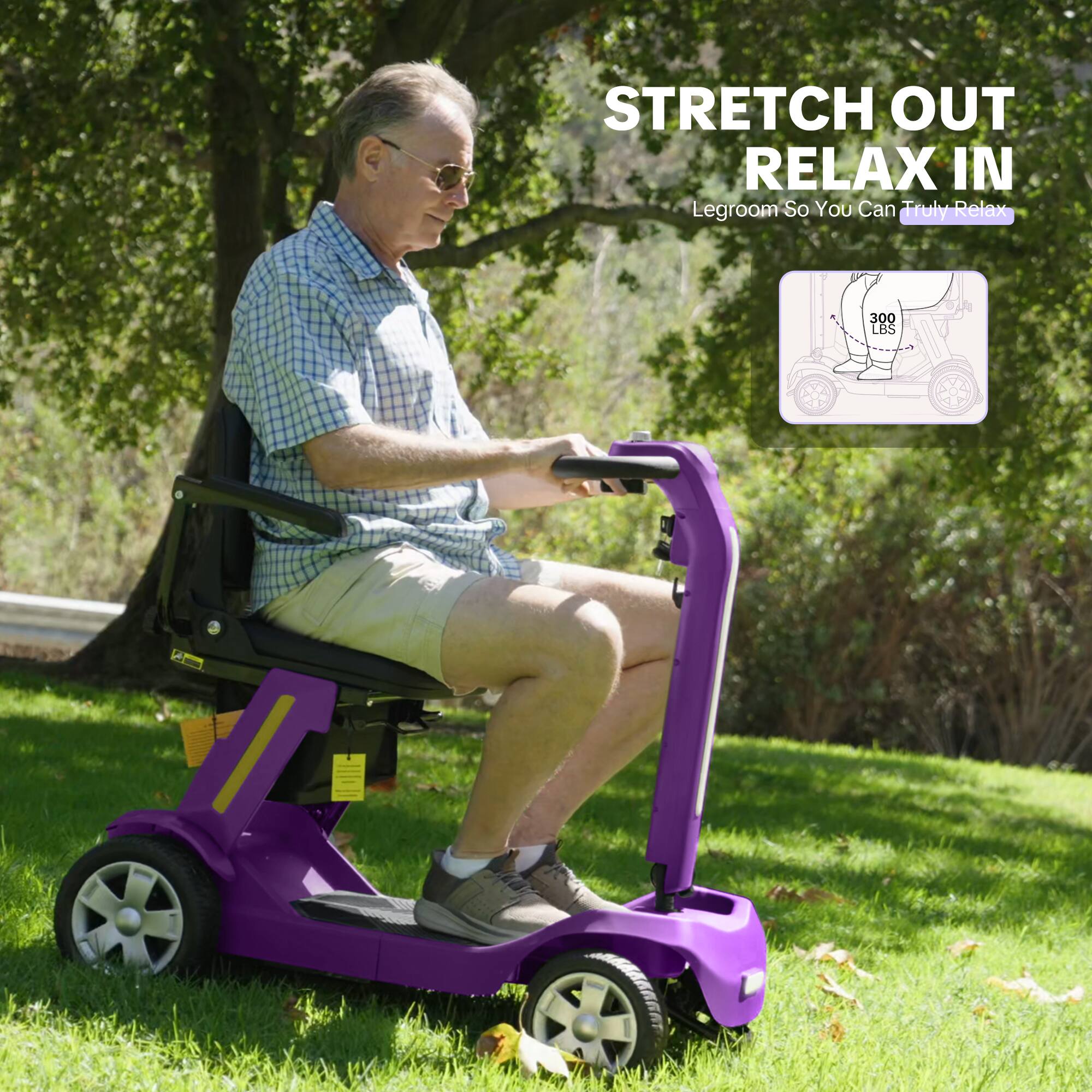 STRETCH OUT RELAX IN  
Legroom So You Can Truly Relax  
300 LBS