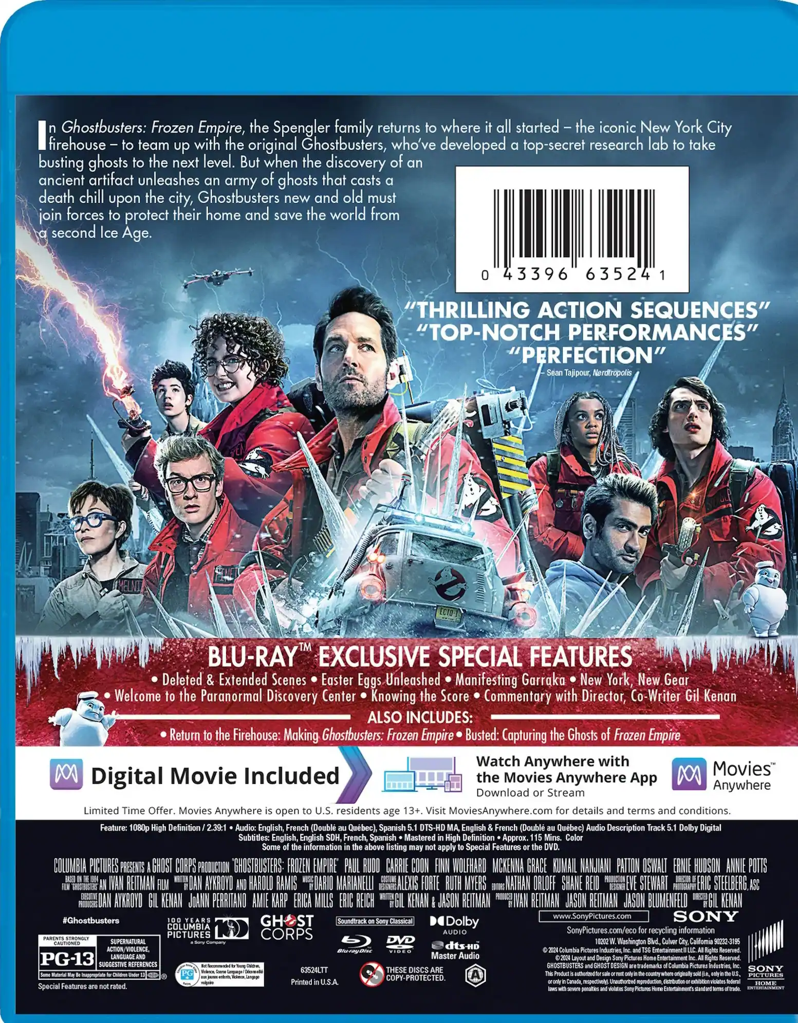 Alt View 1. Ghostbusters: Frozen Empire   - BLU-RAY.