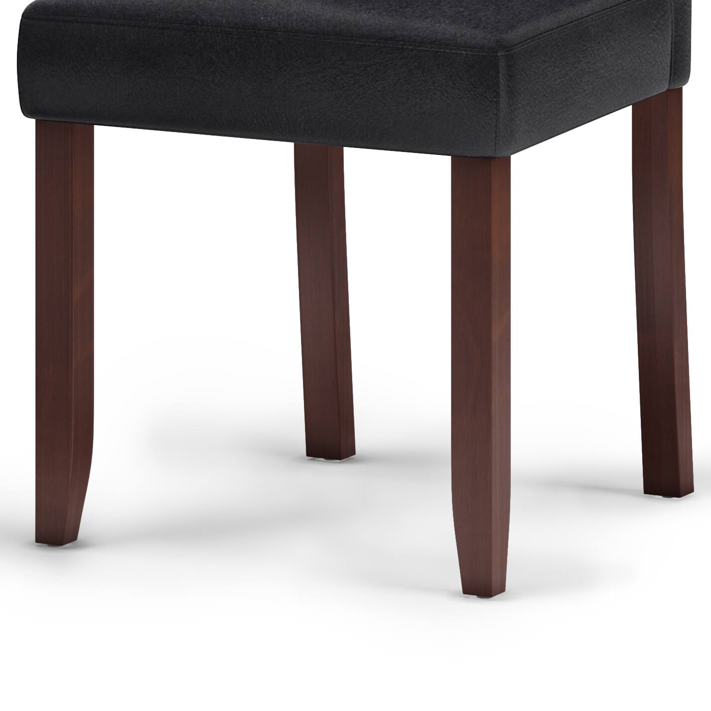 Alt View 14. Simpli Home - Acadian Parson Dining Chair (Set of 2) - Distressed Black.