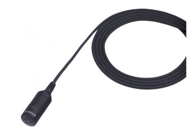 Alt View 1. Sony - Sony ECM-66B Unidirectional Lavalier Condenser Mic – Lapel Mic w/ XLR Connector | More - Black.